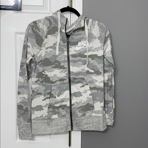 Nike grey and white camo jacket